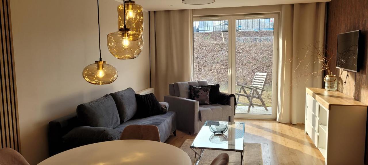 Sloneczny Apartament Z Ogrodkiem Gdańsk Kültér fotó